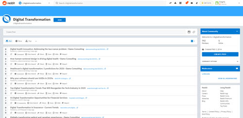 reddit digital transformation