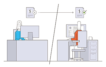 employee requisitioning material using software